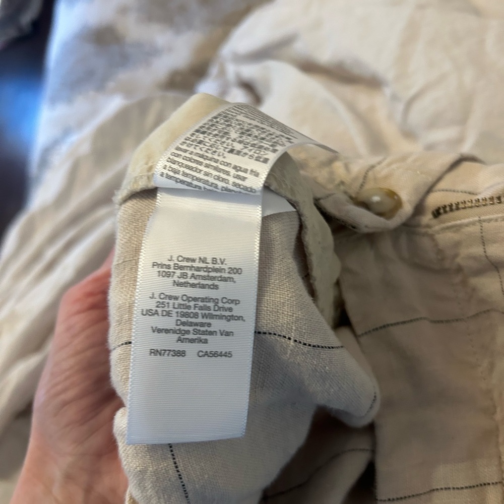 Cream Linen Pants - Picture 7 of 7